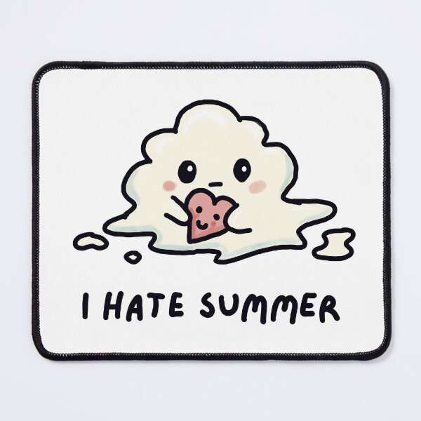 Item preview, I hate summer funny cloud cartoon designed and sold by MeiAndMatcha.