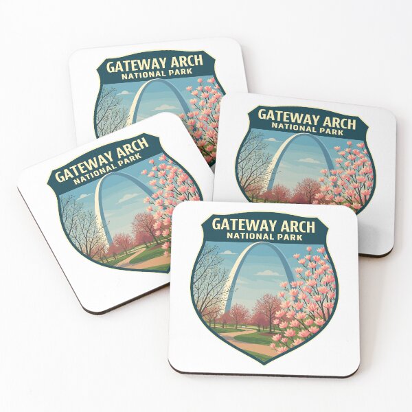 Item preview, Gateway Arch National Park Retro Sticker designed and sold by Ismeal Von.