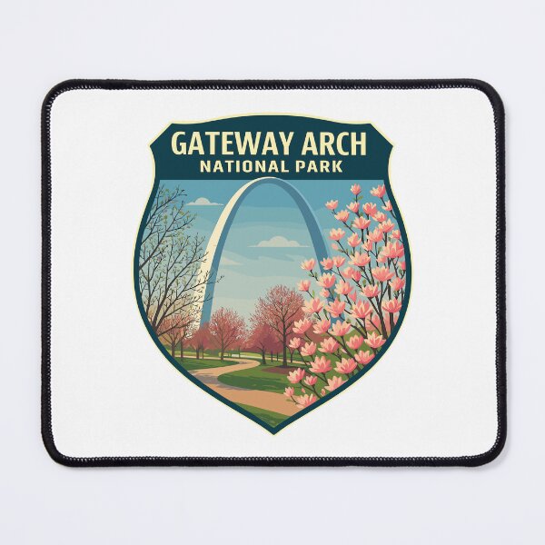 Item preview, Gateway Arch National Park Retro Sticker designed and sold by Ismeal Von.