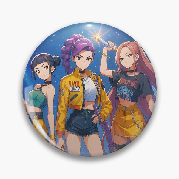 Item preview, Huntrix Kpop Demon Hunters Anime Style, Rumi Mira Zoey Takedown Saja Boys designed and sold by matchakpop.