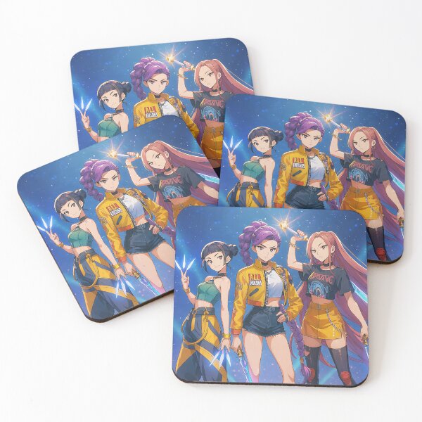 Item preview, Huntrix Kpop Demon Hunters Anime Style, Rumi Mira Zoey Takedown Saja Boys designed and sold by matchakpop.