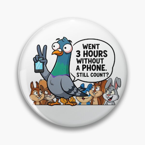 Item preview, 3h no phone Pigeon  designed and sold by PigeonVerse.