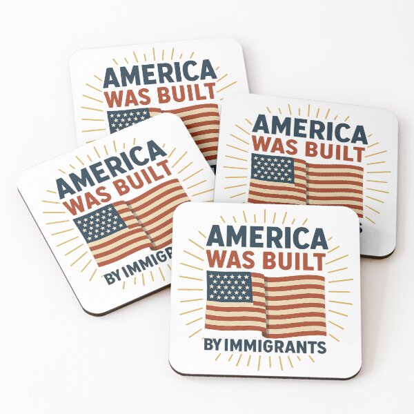 Item preview, America Was Built By Immigrants designed and sold by Clinomania Art.