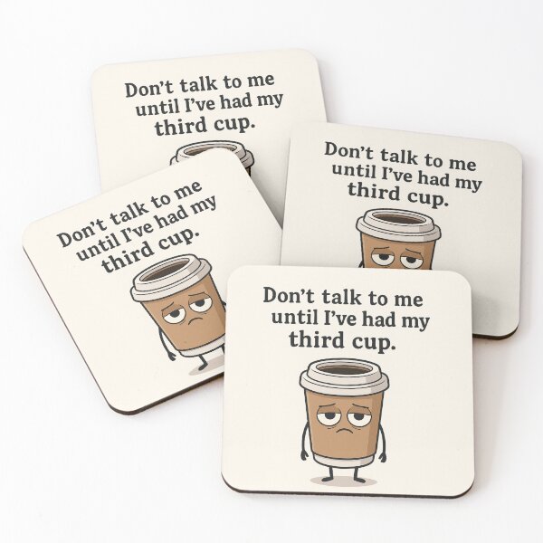 Item preview, Don’t Talk to Me Until My Third Cup” – Grumpy Coffee Cup designed and sold by EfraimFunArt.