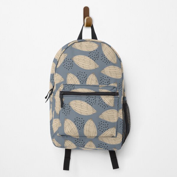 Item preview, Abstract Boho Blob with line and dots - blue muted background designed and sold by Boho Vibes Studio.