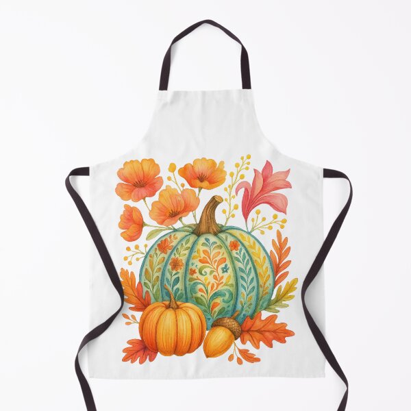 Item preview, Floral Pumpkin Autumn Harvest designed and sold by Clinomania Art.