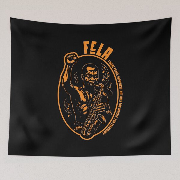 Item preview, Fela Kuti Rebel Stencil designed and sold by Boogosh.