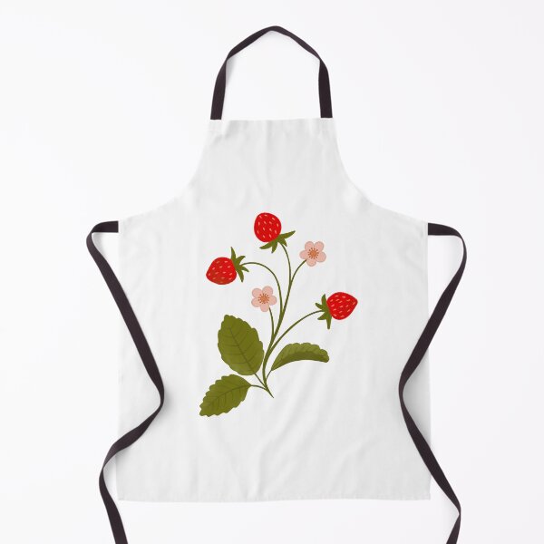 Item preview, Hand-Painted Flowers Strawberries, Sweet Berry and Blossom Graphics for Crafts designed and sold by Katarzyna Dembek.