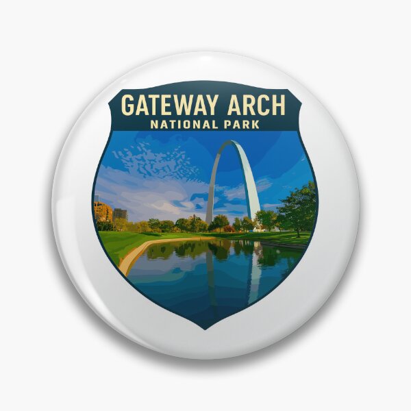 Item preview, Gateway Arch National Park Retro Sticker designed and sold by Ismeal Von.