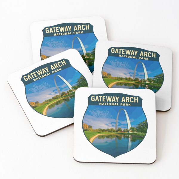 Item preview, Gateway Arch National Park Retro Sticker designed and sold by Ismeal Von.