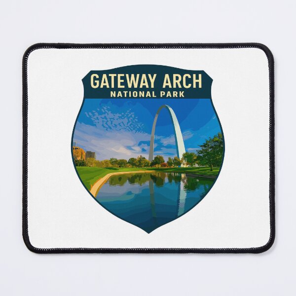 Item preview, Gateway Arch National Park Retro Sticker designed and sold by Ismeal Von.