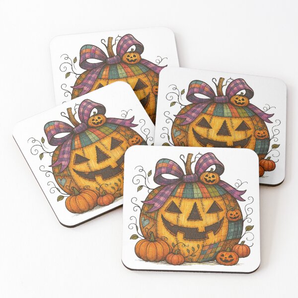 Item preview, Patchwork Pumpkin Halloween designed and sold by Clinomania Art.