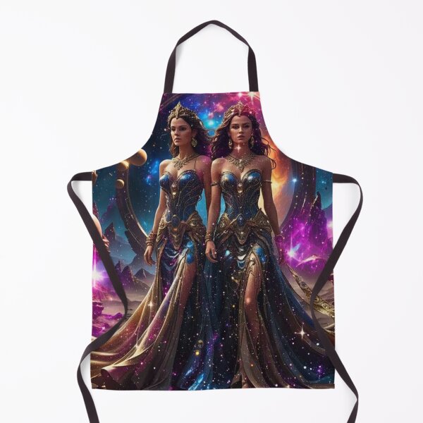 Item preview, Celestial Gemini Twins: Stardust Sisters of the Cosmic Galaxy designed and sold by highvibz72.