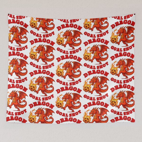 Item preview, Fiery Dragon Soccer Goal Kick – Fantasy Sports Power designed and sold by Taans-Creation.