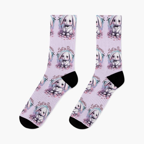 Item preview, Lost in daydreams cute pastel bunny pink petals designed and sold by jbfart.