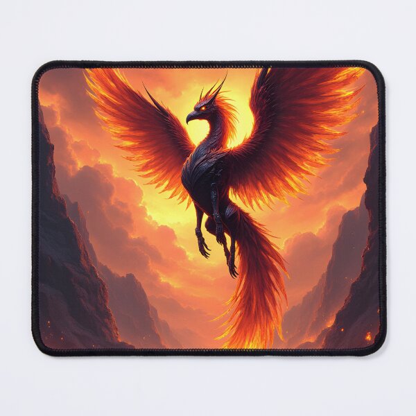 Item preview, Phoenix Rising from the Fiery Abyss designed and sold by oanaunciuleanu.
