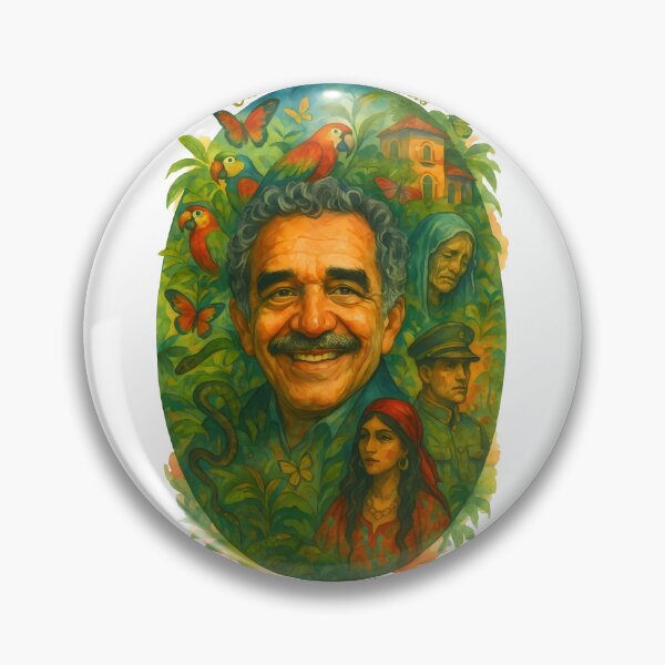 Item preview, Gabriel Garcia Marquez – 100 Years of Solitude – Watercolor Portrait designed and sold by Boogosh.