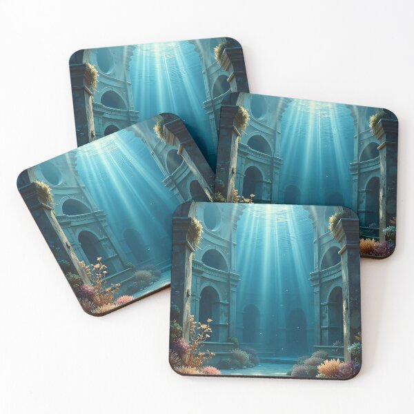 Item preview, The Sunlit Ruins of the Ocean Temple designed and sold by oanaunciuleanu.