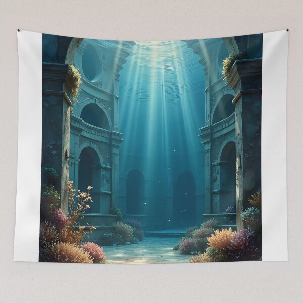 Item preview, The Sunlit Ruins of the Ocean Temple designed and sold by oanaunciuleanu.