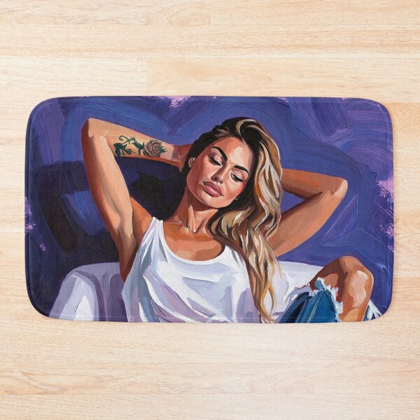 Item preview, Painting art of a woman reclining on a chair modern art designed and sold by Vintage Designs +.