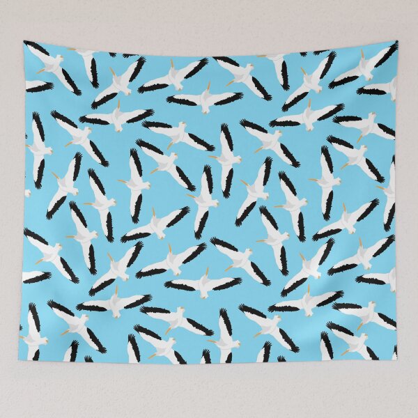 Item preview, A pelican dance blue sky designed and sold by BehindBoe.