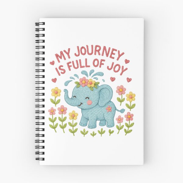 Item preview, Cute Embroidered Baby Elephant – Joyful Journey Pastel T-Shirt Design designed and sold by HAFIZ-DP.