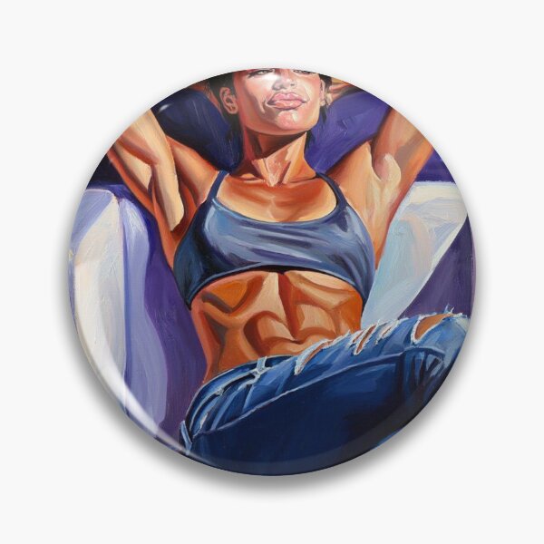 Item preview, Painting art of a woman reclining on a chair modern art designed and sold by Vintage Designs +.