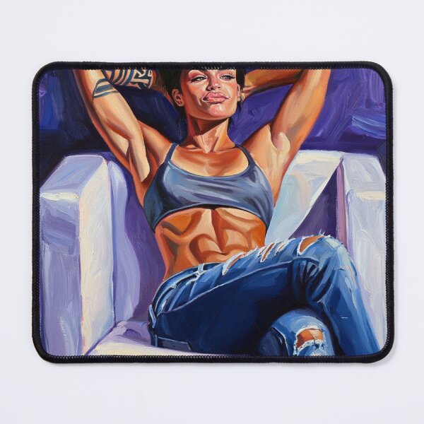 Item preview, Painting art of a woman reclining on a chair modern art designed and sold by Vintage Designs +.