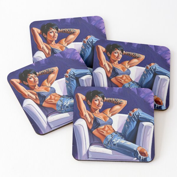 Item preview,  Painting art of a woman reclining on a chair modern art designed and sold by Vintage Designs +.