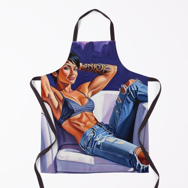 Item preview, Painting art of a woman reclining on a chair modern art designed and sold by Vintage Designs +.