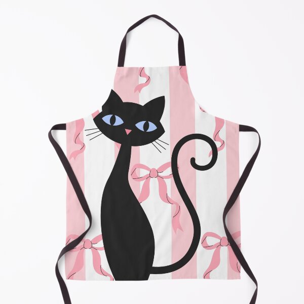 Item preview, Retro Black Cat Coquette Pink Bows Ribbons Kawaii Core Aesthetic Cat designed and sold by CapturedByeJ.