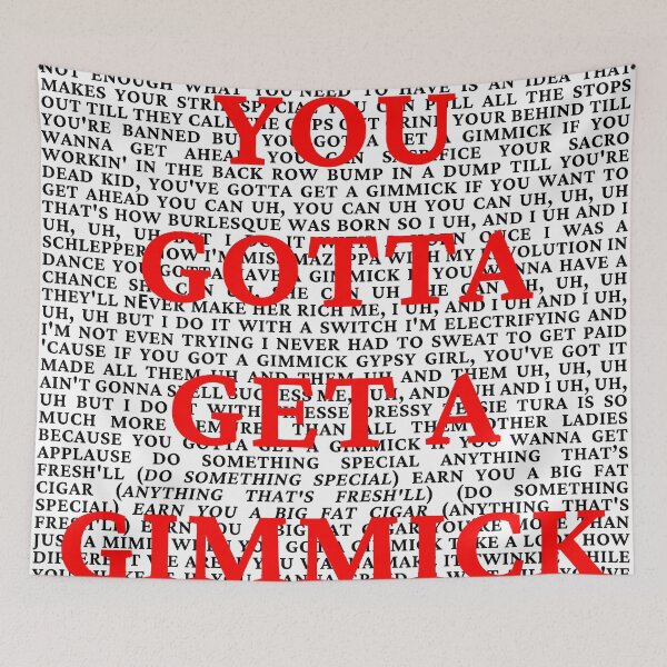 Item preview, Gypsy Lyrics designed and sold by broadwaygirl142.