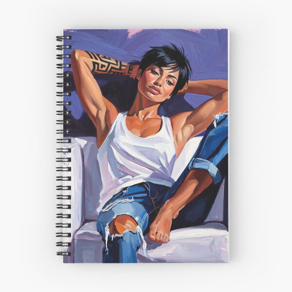 Item preview, Painting art of a woman reclining on a chair modern art designed and sold by Vintage Designs +.