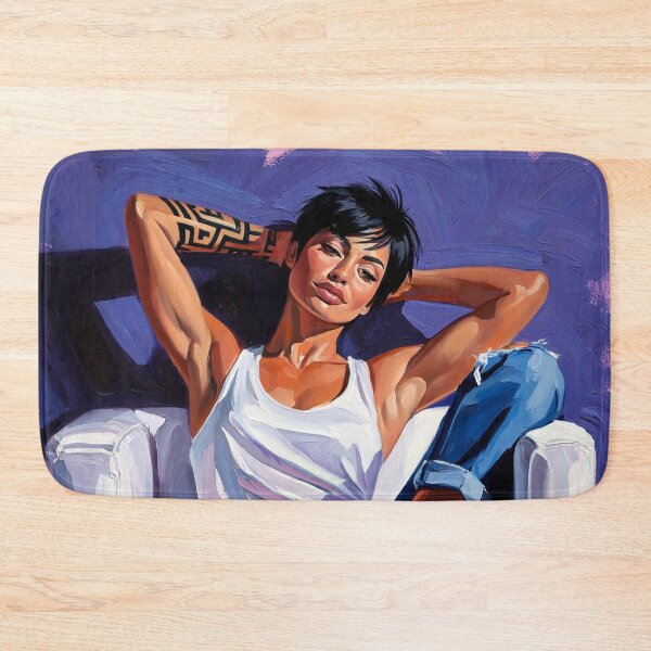 Item preview, Painting art of a woman reclining on a chair modern art designed and sold by Vintage Designs +.