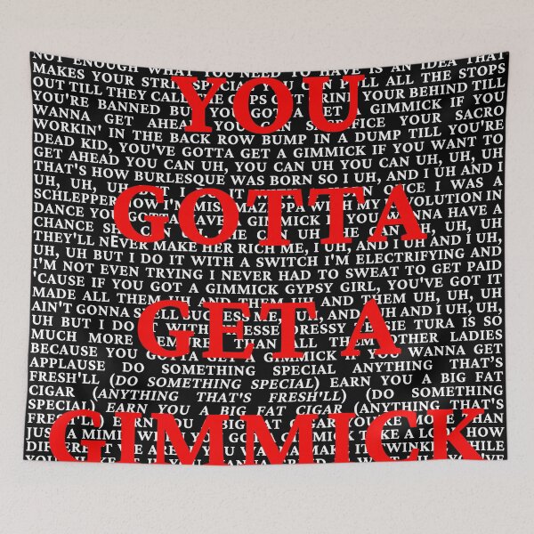 Item preview, Gypsy Lyrics designed and sold by broadwaygirl142.