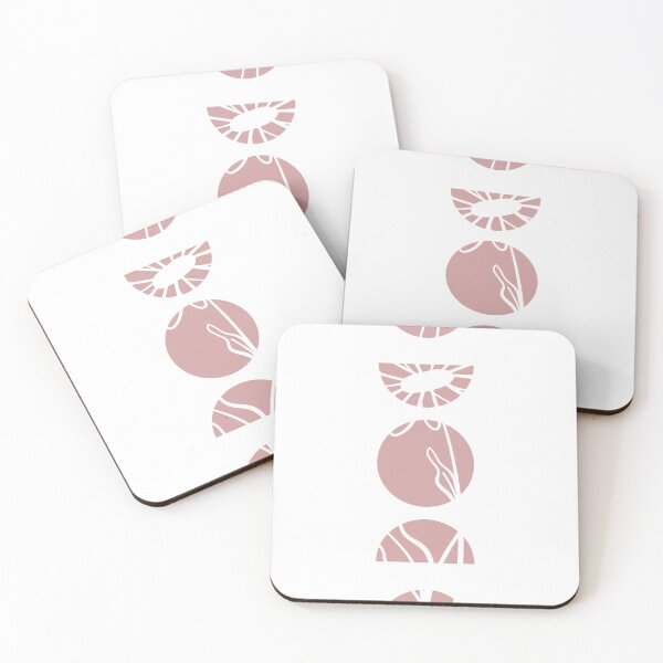 Item preview, Moon with Flowers in Blush Pink designed and sold by Pattern&Pixel.
