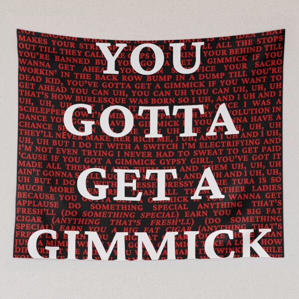 Item preview, Gypsy Lyrics designed and sold by broadwaygirl142.