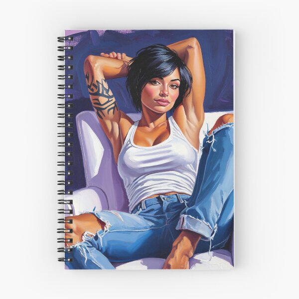 Item preview, Painting art of a woman reclining on a chair modern art designed and sold by Vintage Designs +.