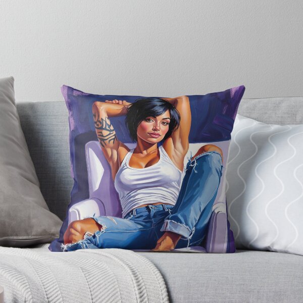 Item preview, Painting art of a woman reclining on a chair modern art designed and sold by Vintage Designs +.