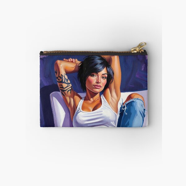 Item preview, Painting art of a woman reclining on a chair modern art designed and sold by Vintage Designs +.