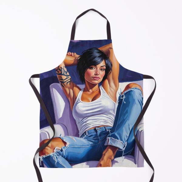 Item preview, Painting art of a woman reclining on a chair modern art designed and sold by Vintage Designs +.