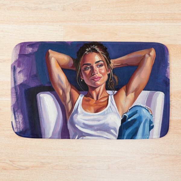 Item preview, Painting art of a woman reclining on a chair modern art designed and sold by Vintage Designs +.