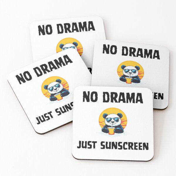 Item preview, No Drama, Just Sunscreen | Unplugged Summer Series designed and sold by PandiCom.