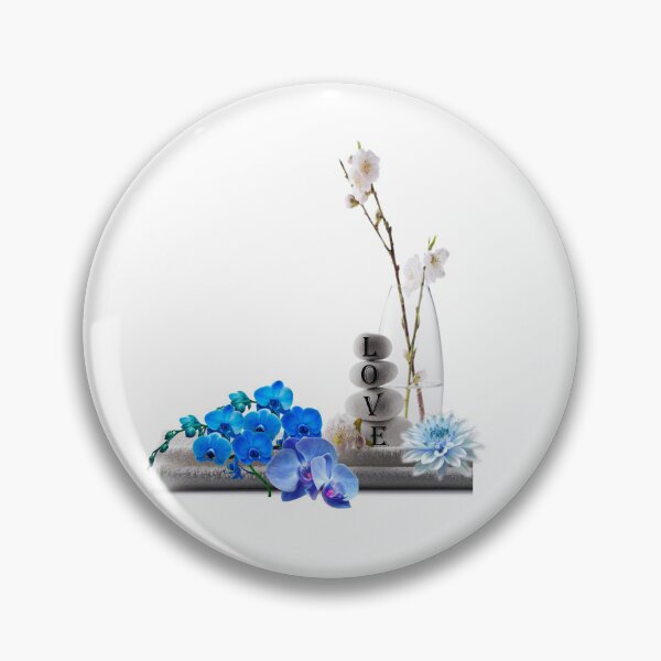 Item preview, Bluer than Blue Collection - Love stones with Blue Orchids  designed and sold by Dailywalker22.