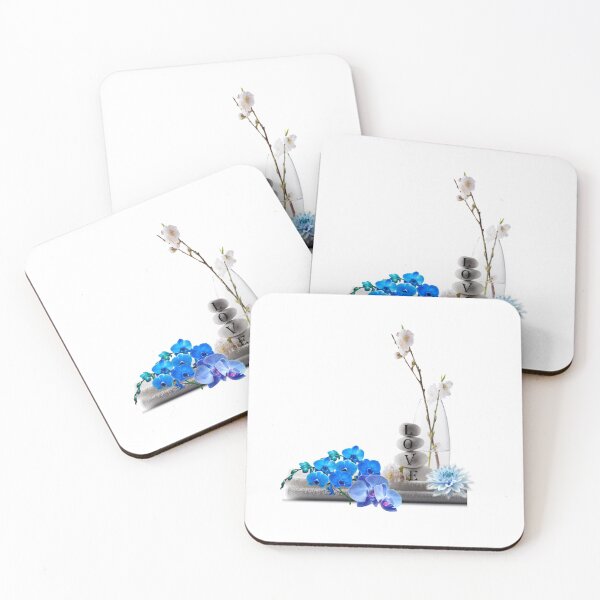 Item preview, Bluer than Blue Collection - Love stones with Blue Orchids  designed and sold by Dailywalker22.