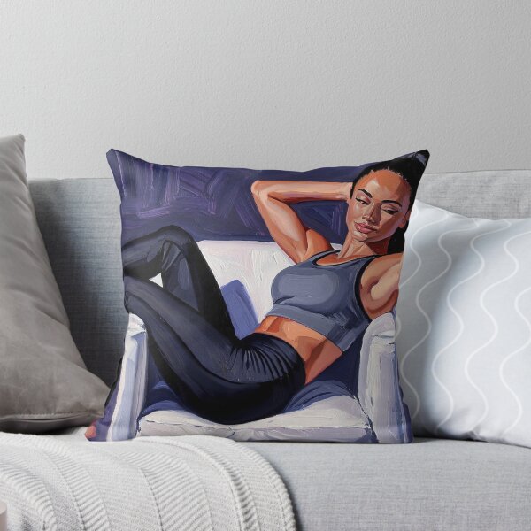 Item preview, Painting art of a woman reclining on a chair modern art designed and sold by Vintage Designs +.