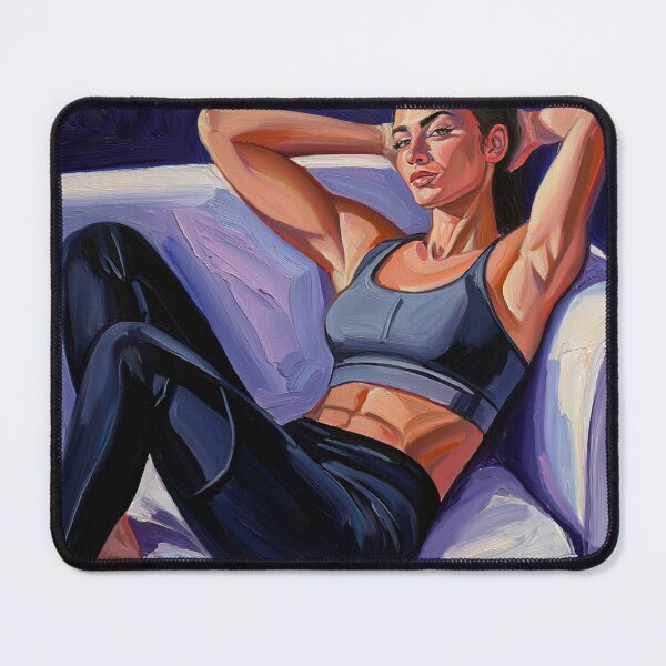 Item preview, Painting art of a woman reclining on a chair modern art designed and sold by Vintage Designs +.