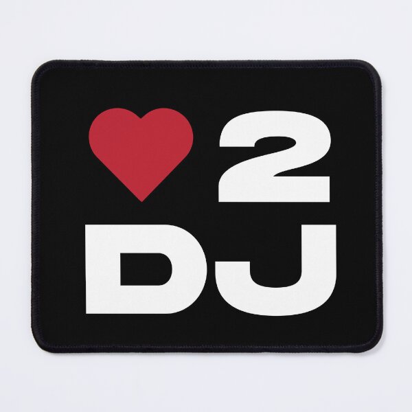 Item preview, Love 2 DJ – Bold Minimal DJ Heart Design designed and sold by TipTop GFX.