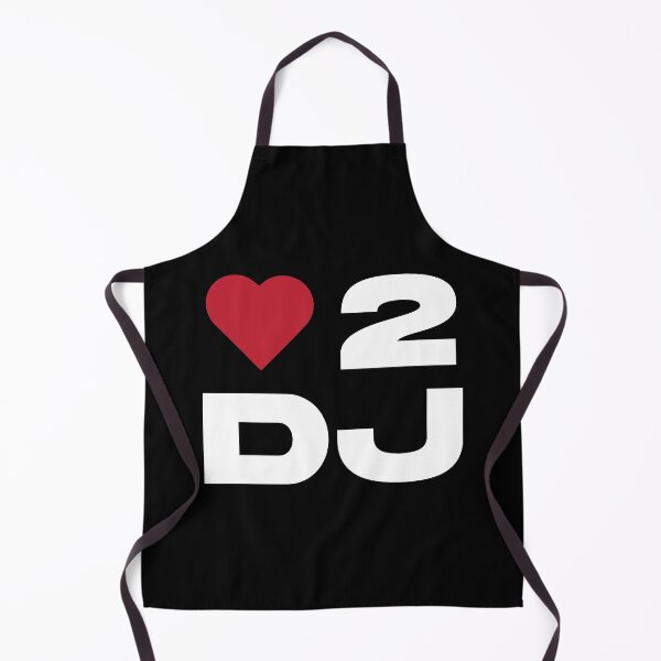 Artikelvorschau, Love 2 DJ – Auffälliges minimalistisches DJ-Herzdesign entworfen und verkauft von TipTop GFX.