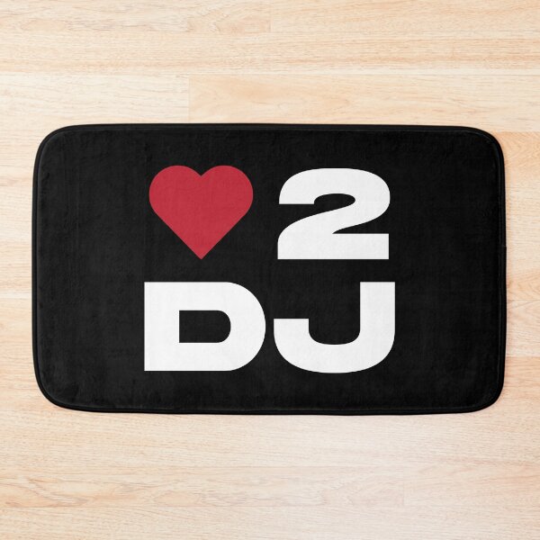 Item preview, Love 2 DJ – Bold Minimal DJ Heart Design designed and sold by TipTop GFX.